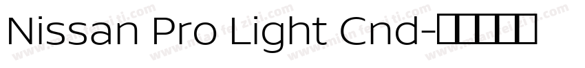 Nissan Pro Light Cnd字体转换